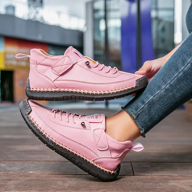 Marley Sneakers | Women's Lightweight Breathable Leather Sneakers-Metro Lane Plaza