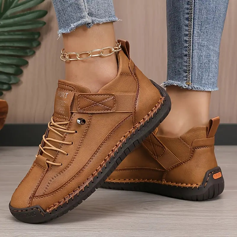 Marley Sneakers | Women's Lightweight Breathable Leather Sneakers-Metro Lane Plaza