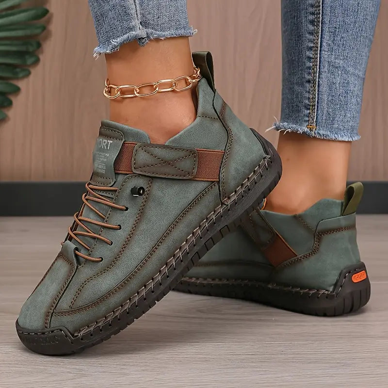Marley Sneakers | Women's Lightweight Breathable Leather Sneakers-Metro Lane Plaza