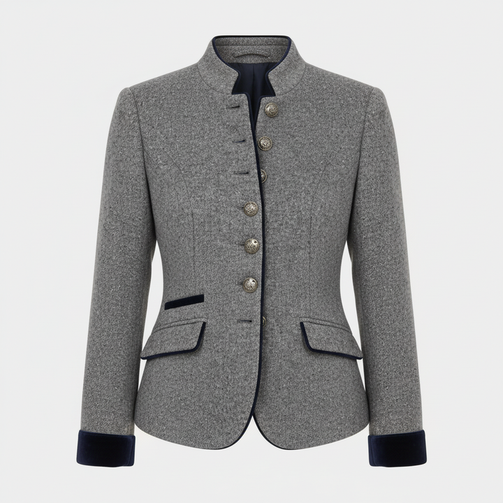 Nancy | Women's Modern Structured Urban Short Jacket-Metro Lane Plaza
