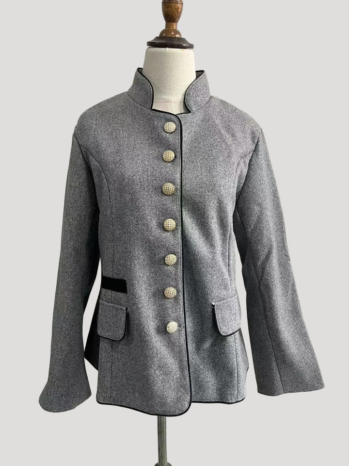 Nancy | Women's Modern Structured Urban Short Jacket-Metro Lane Plaza