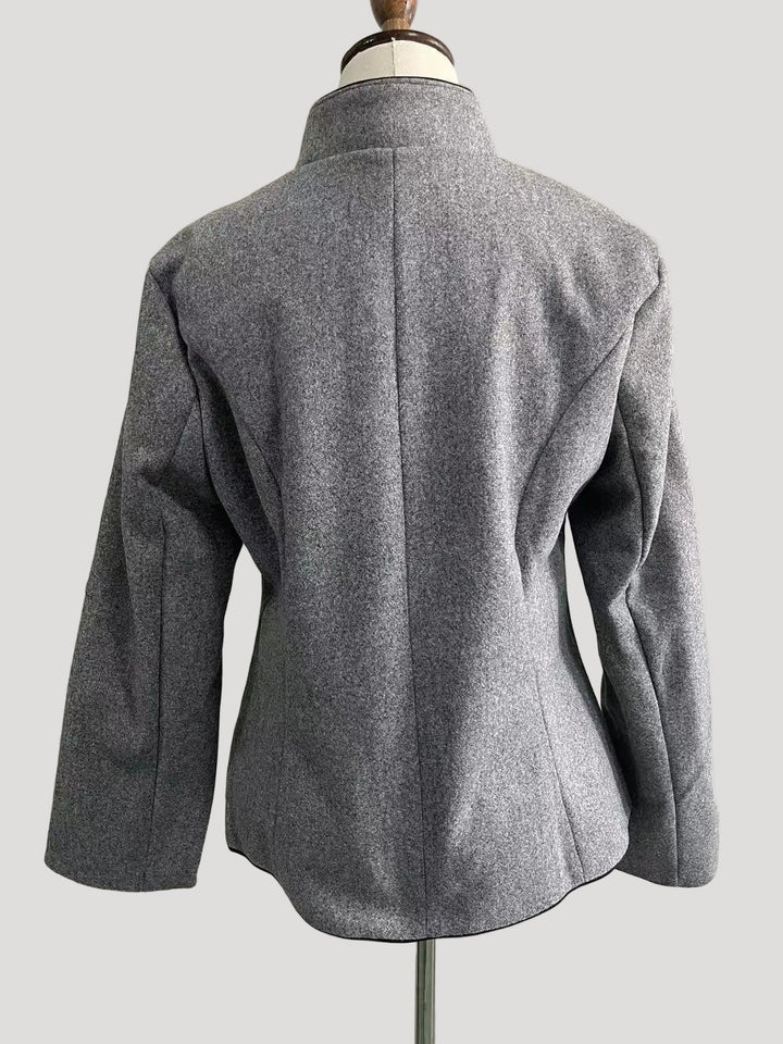 Nancy | Women's Modern Structured Urban Short Jacket-Metro Lane Plaza