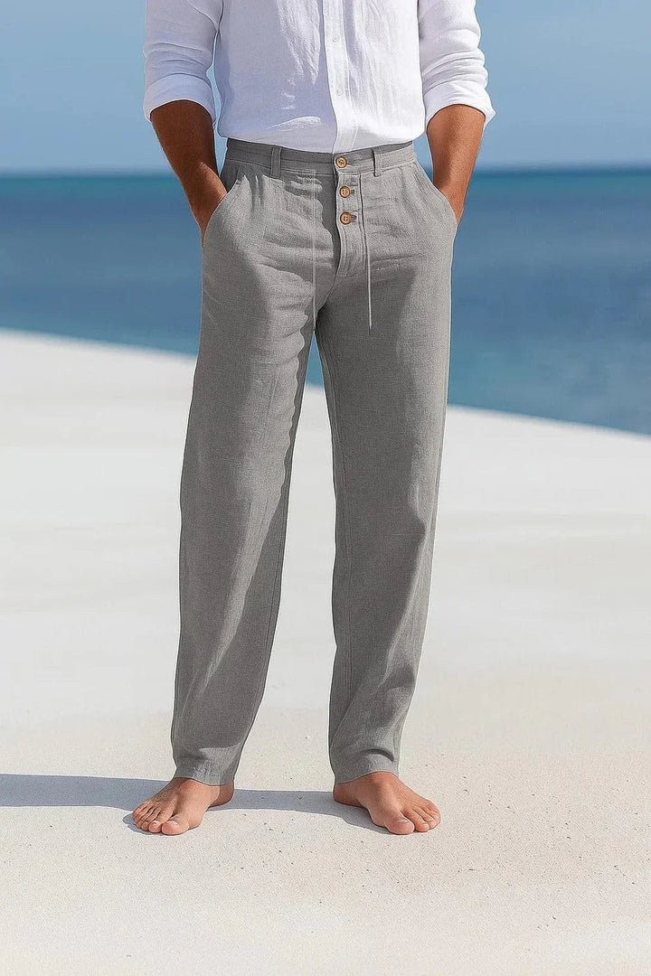 Michael | Men's Breathable Premium Cotton Summer Pants-Metro Lane Plaza