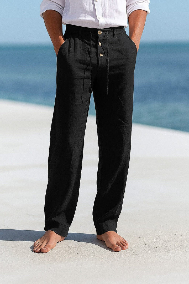 Michael | Men's Breathable Premium Cotton Summer Pants-Metro Lane Plaza
