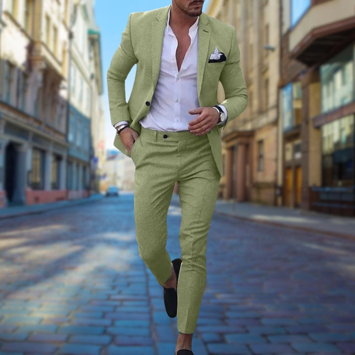 Men's Lightweight Breathable Slim Fit Summer Suit-Metro Lane Plaza