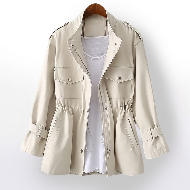 Clara | Women's Classic Stylish Trench Coat-Metro Lane Plaza