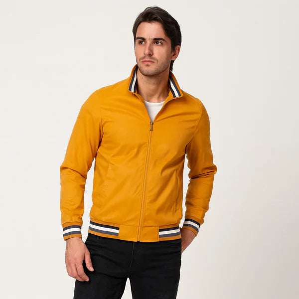 Ethan | Stylish Men's Bomber Jacket for Daily Use-Metro Lane Plaza