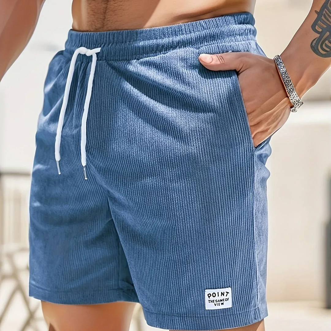 Alexander | Men's Classic Casual Corduroy Shorts-Metro Lane Plaza