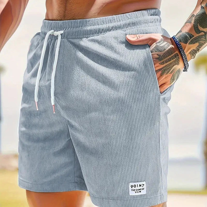 Alexander | Men's Classic Casual Corduroy Shorts-Metro Lane Plaza