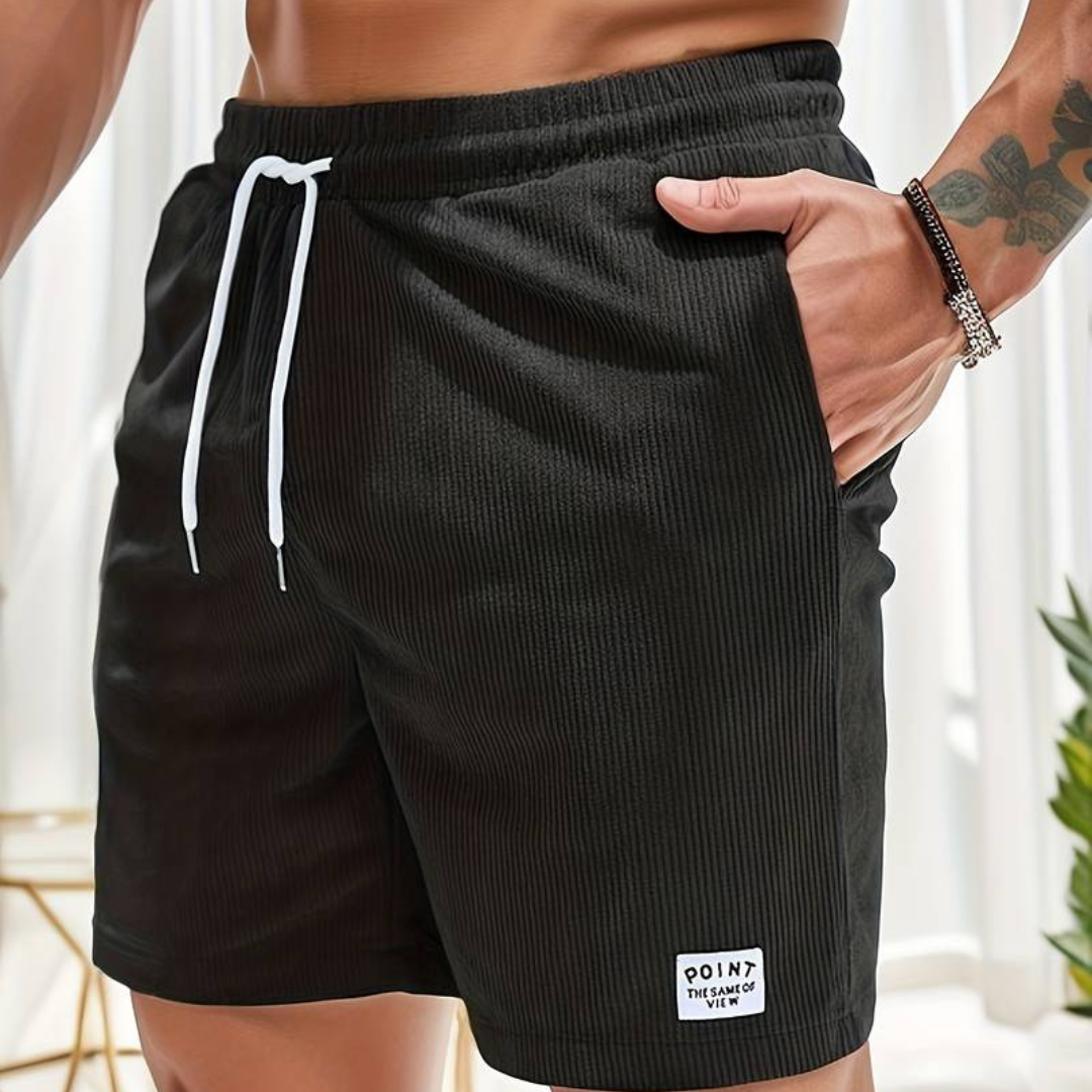 Alexander | Men's Classic Casual Corduroy Shorts-Metro Lane Plaza