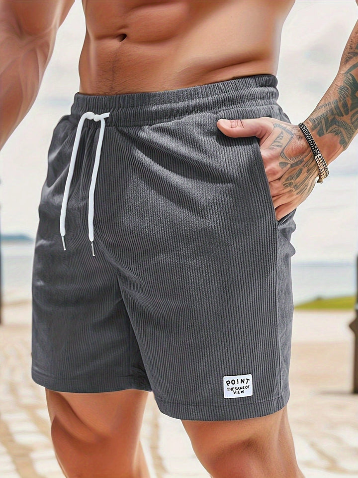 Alexander | Men's Classic Casual Corduroy Shorts-Metro Lane Plaza
