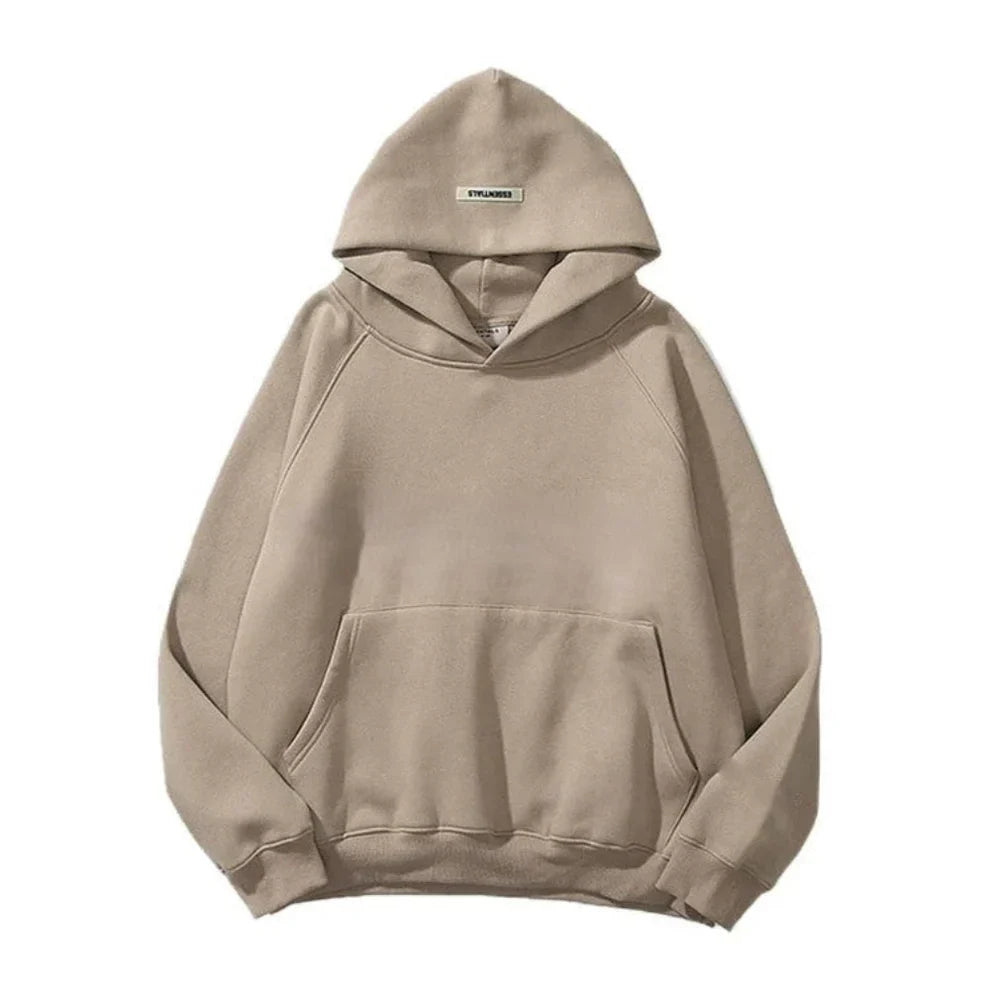 Xavier | Men's Oversized Minimalist Streetwear Hoodie-Metro Lane Plaza