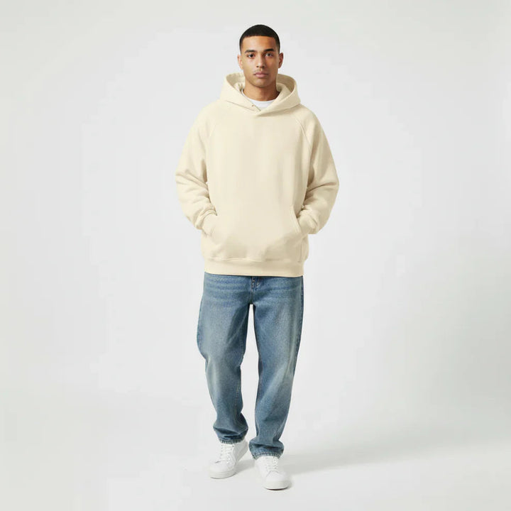Xavier | Men's Oversized Minimalist Streetwear Hoodie-Metro Lane Plaza