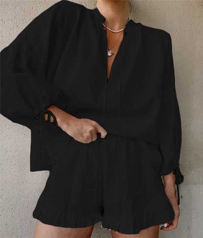 Amelia | Women's Elegant Airy Summer Two-Piece Outfit-Metro Lane Plaza