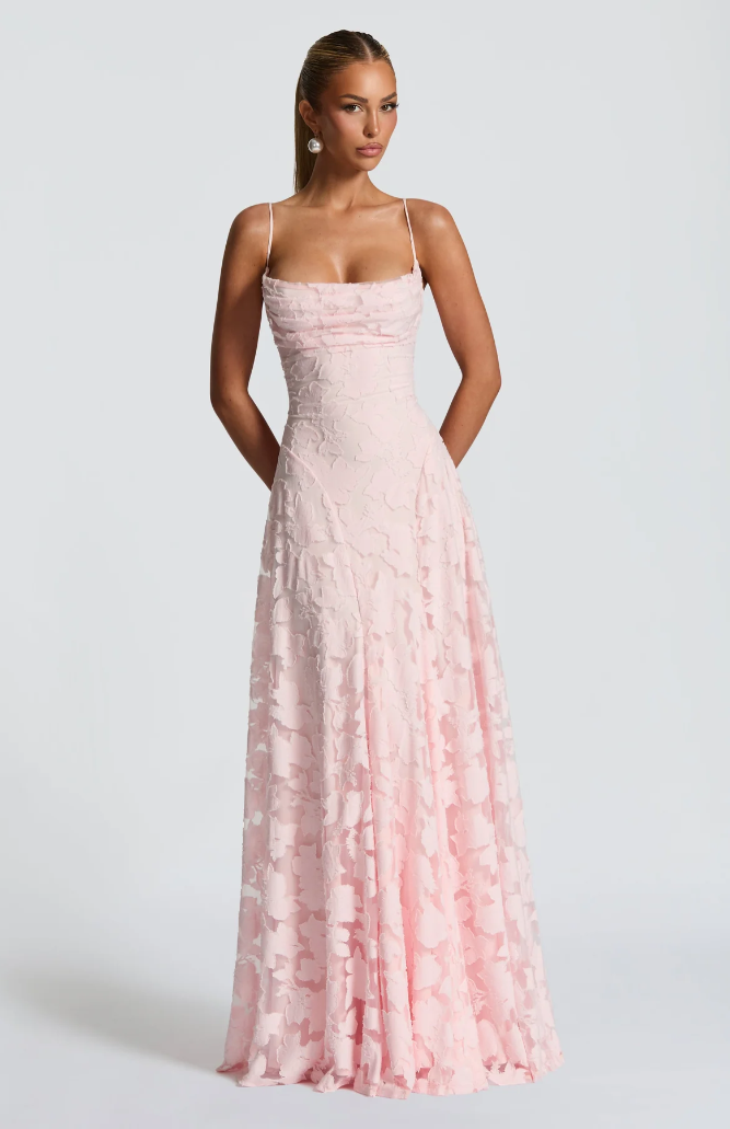 Amy | Women's Elegant Lace Maxi Dress in Floor Length Style-Metro Lane Plaza