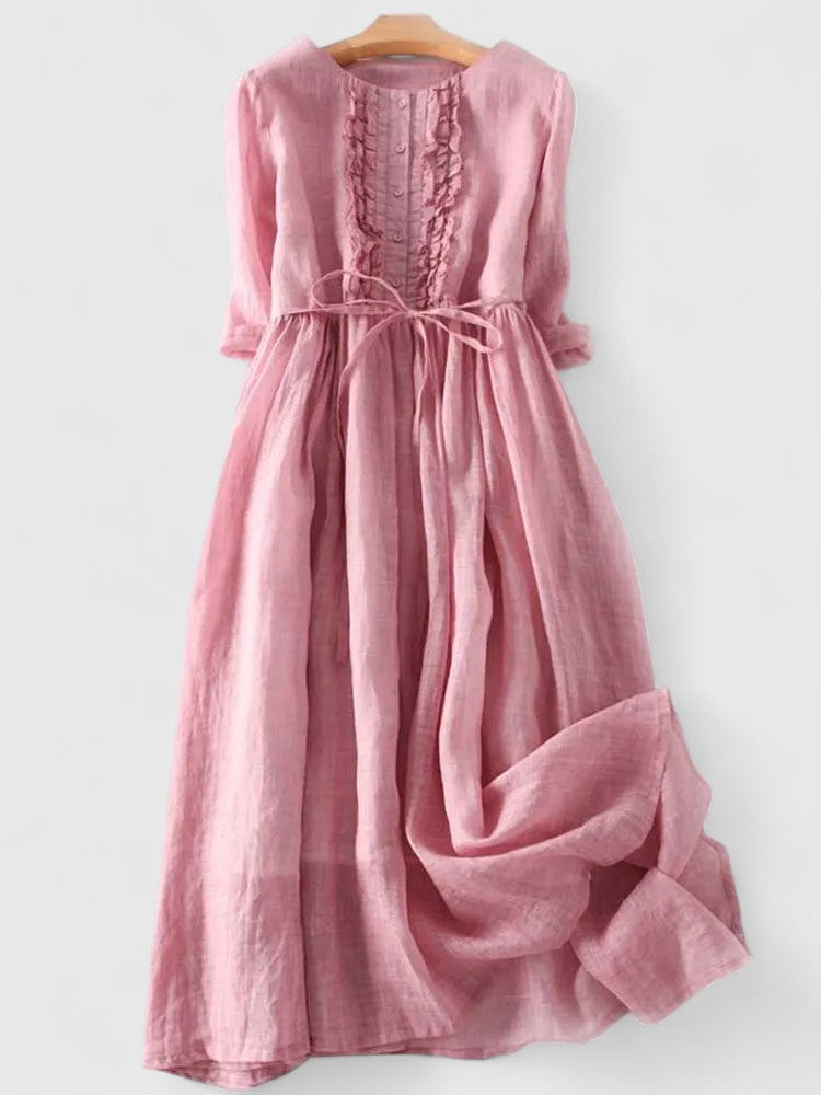 Madison | Women's Elegant Midi Dress for Summer Events-Metro Lane Plaza