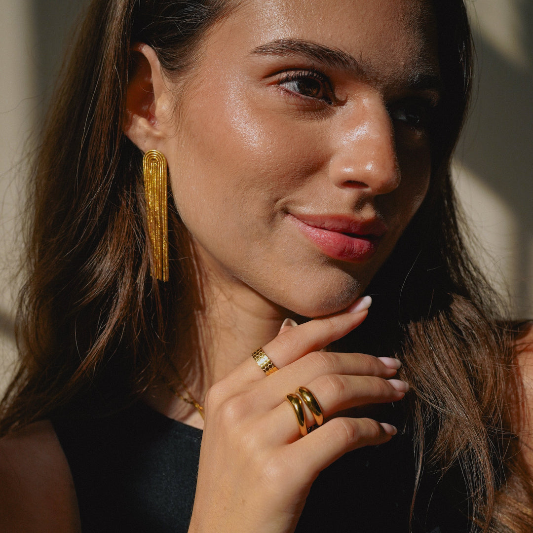 Elegant Gold Tassel Earrings for Women | GlamourGold-Metro Lane Plaza