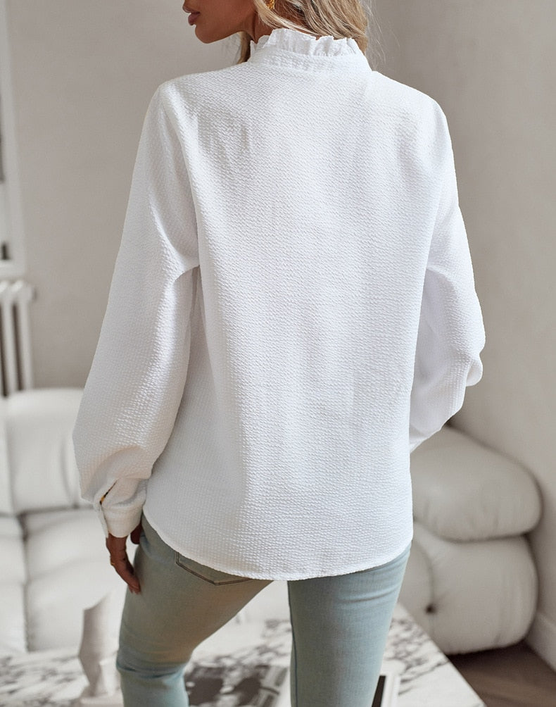 Agnete | Women's Elegant Blouse-Metro Lane Plaza