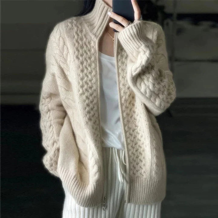 Nerina | Women's Soft and Elegant Cashmere Cardigan-Metro Lane Plaza