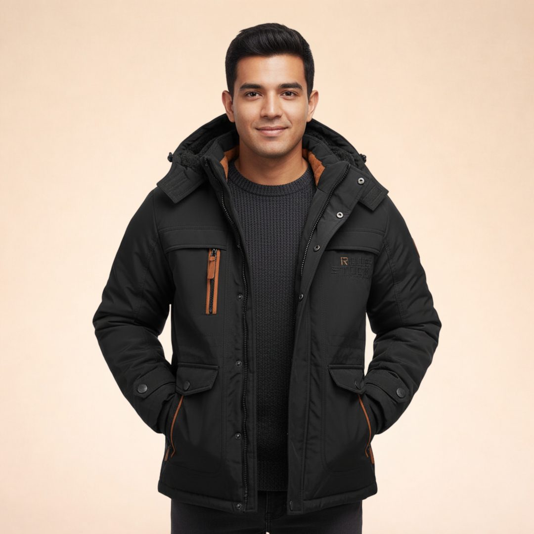 James | Men's Modern Winter Jacket for Stylish Comfort-Metro Lane Plaza