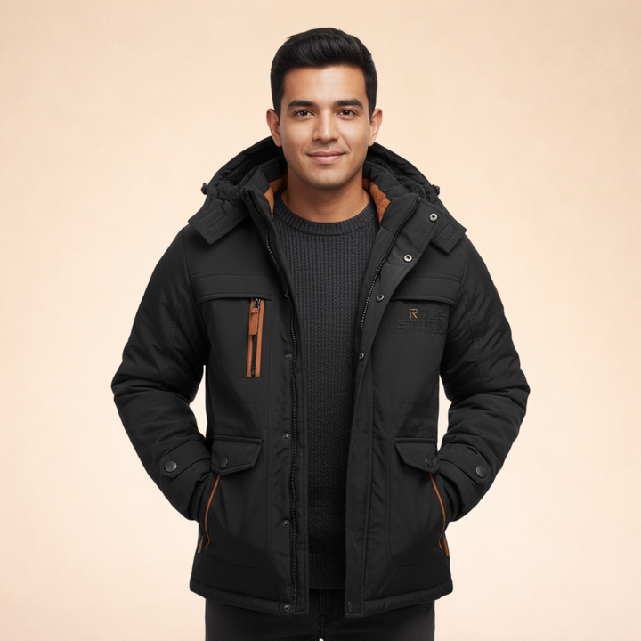 James | Men's Modern Winter Jacket for Stylish Comfort-Metro Lane Plaza