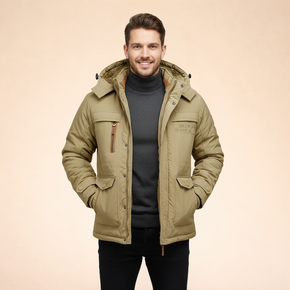 James | Men's Modern Winter Jacket for Stylish Comfort-Metro Lane Plaza