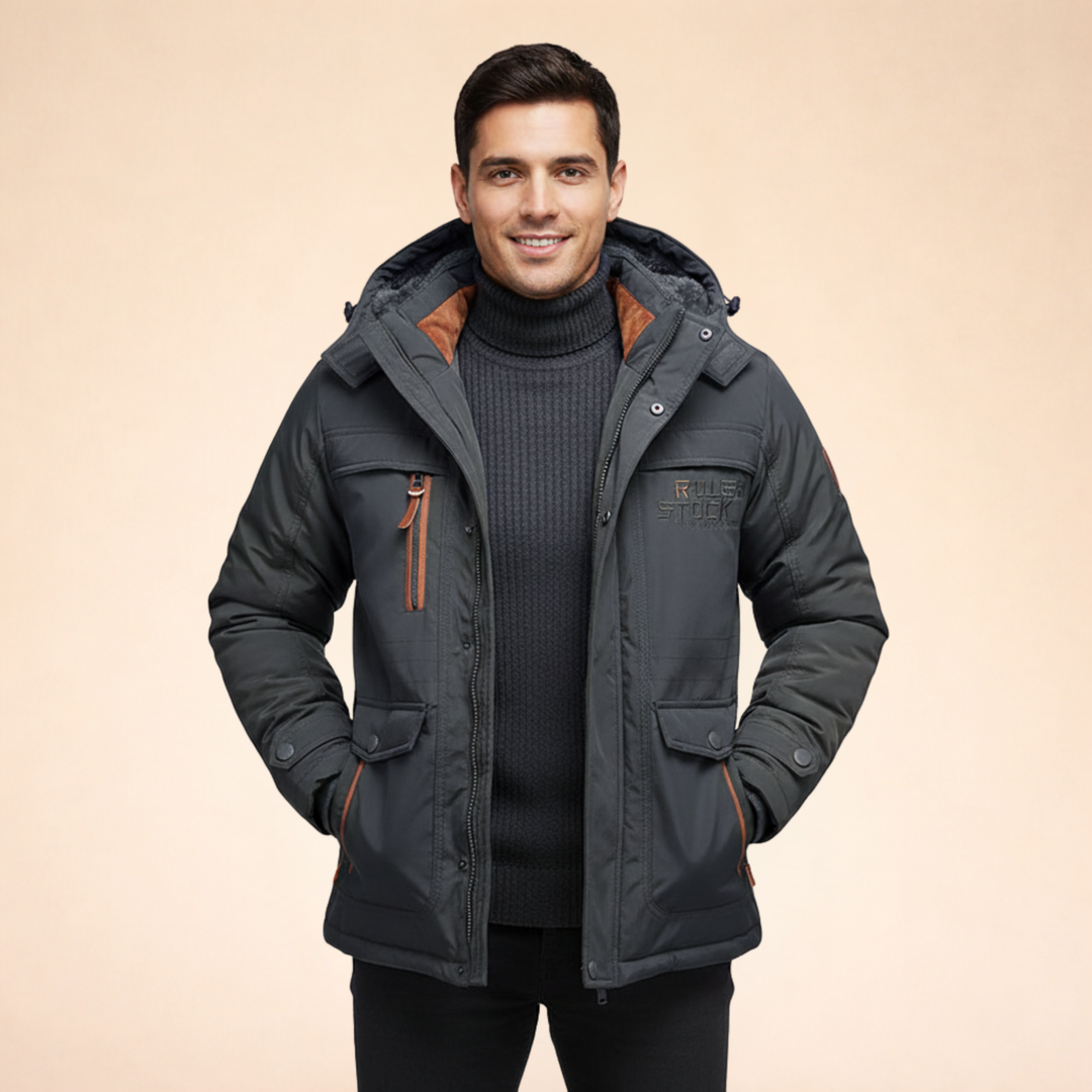 James | Men's Modern Winter Jacket for Stylish Comfort-Metro Lane Plaza