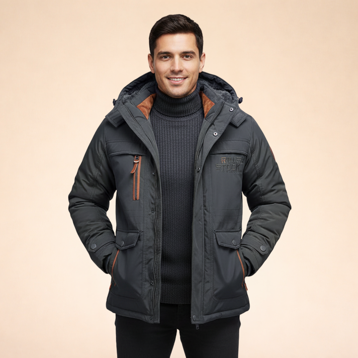 James | Men's Modern Winter Jacket for Stylish Comfort-Metro Lane Plaza