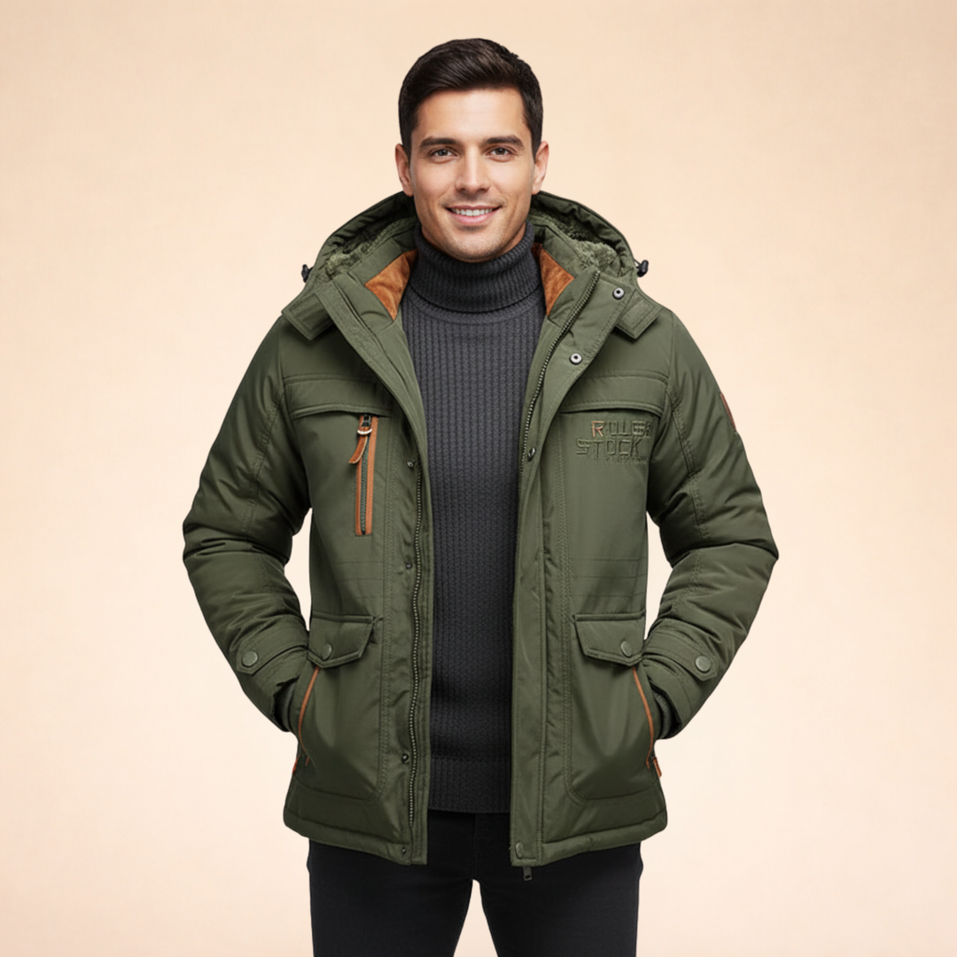 James | Men's Modern Winter Jacket for Stylish Comfort-Metro Lane Plaza