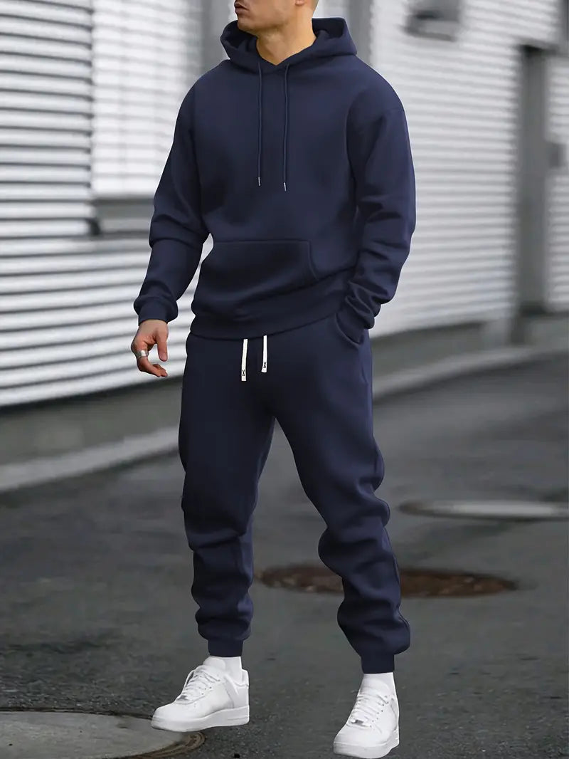 Noah | Stylish Men's Tracksuit Set with Hoodie-Metro Lane Plaza