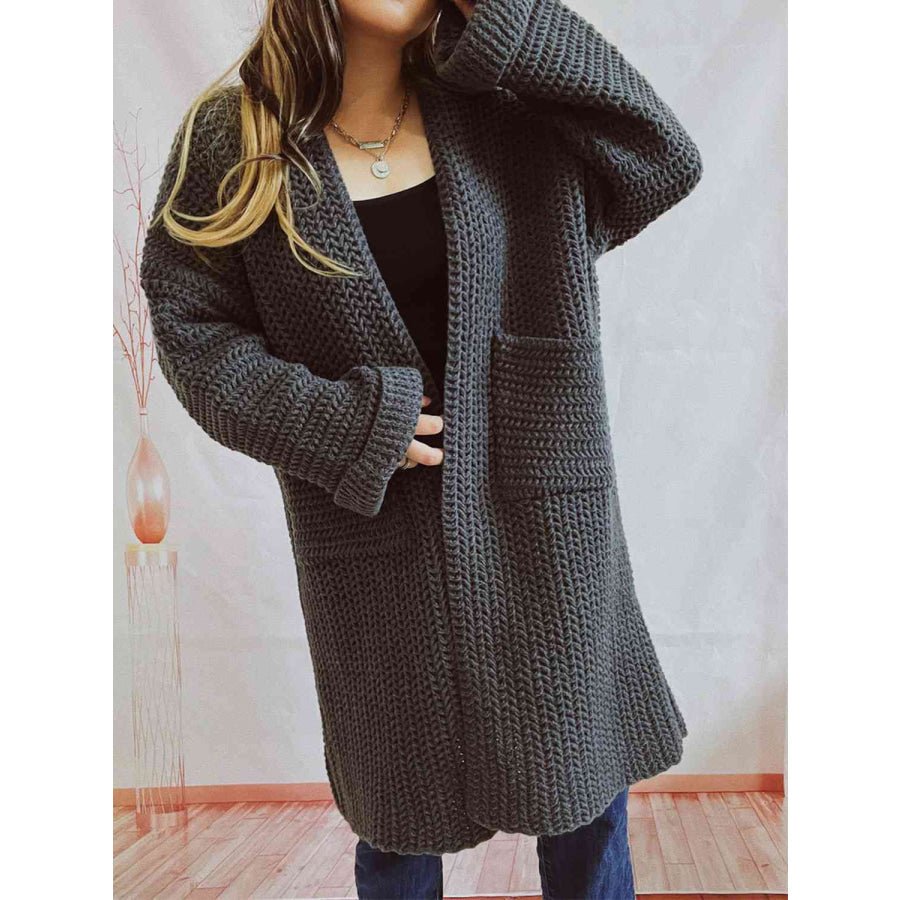 Cárdigan de punto grueso extragrande para mujer, ideal para el invierno