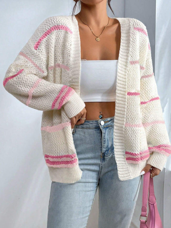 Übergroße Strickjacke für Damen für kuscheligen Komfort