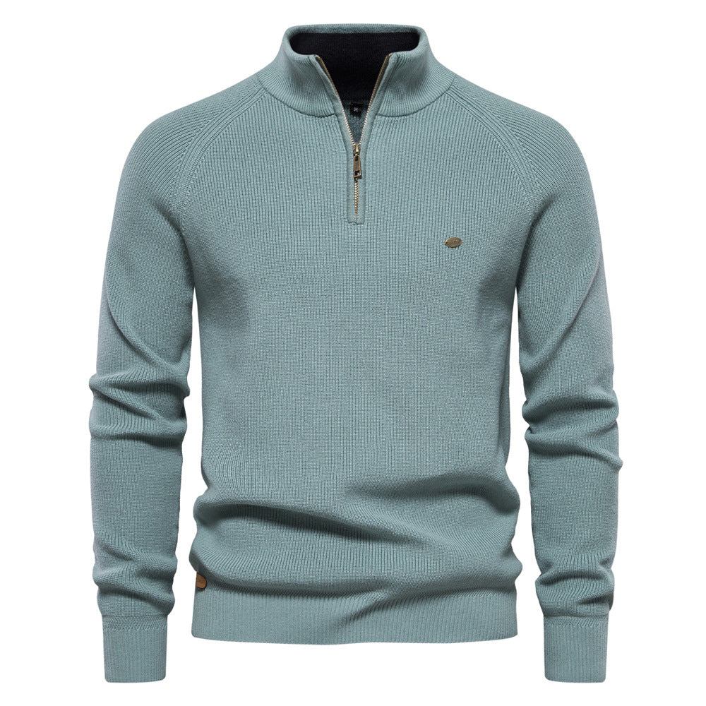 Men's Half-Zip Casual Sweater