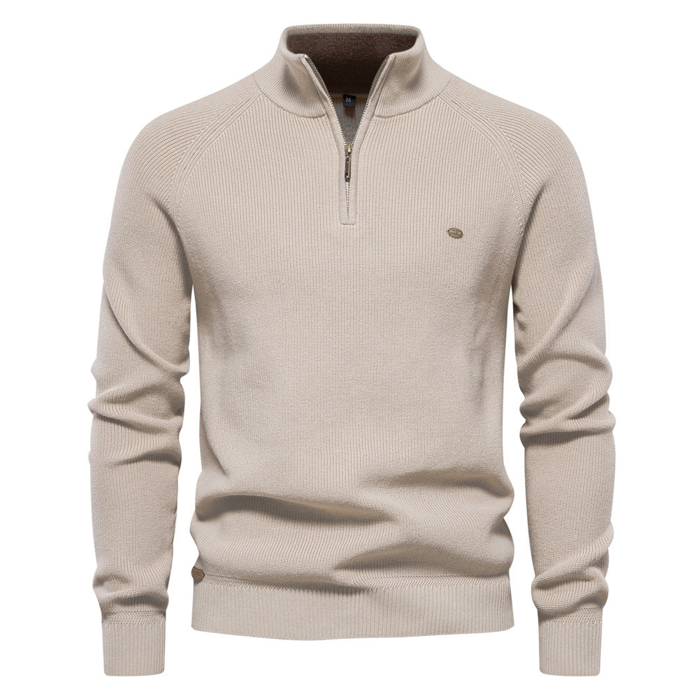 Men's Half-Zip Casual Sweater