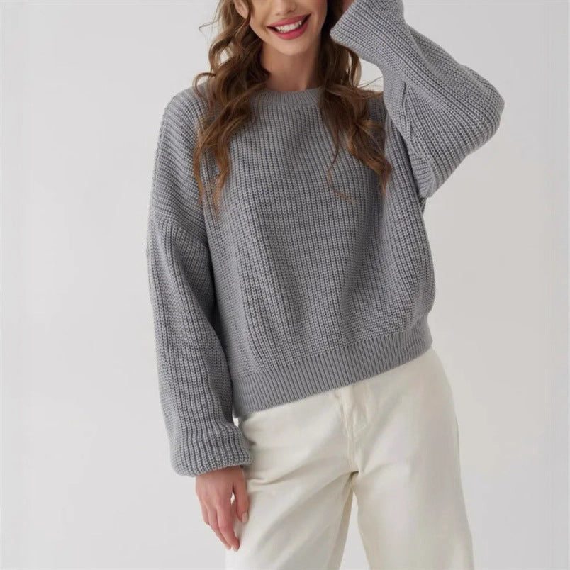 Suéter de punto extragrande para mujer