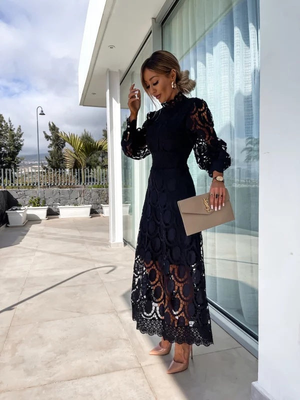 Women's Elegant Lace Bodycon Dress - Stylish Fit-Metro Lane Plaza