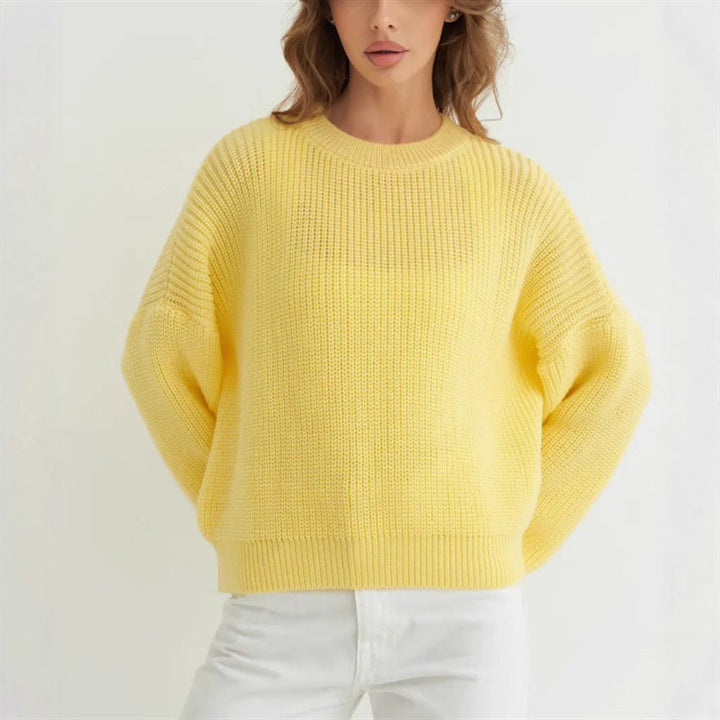 Suéter de punto extragrande para mujer