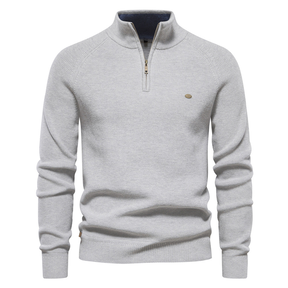 Men's Half-Zip Casual Sweater