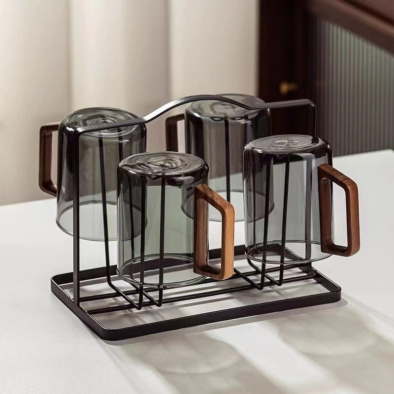 Rustic Wooden Brew Mugs - Perfect for Coffee Lovers-Metro Lane Plaza