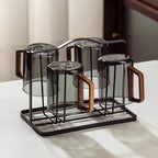 Rustic Wooden Brew Mugs - Perfect for Coffee Lovers-Metro Lane Plaza