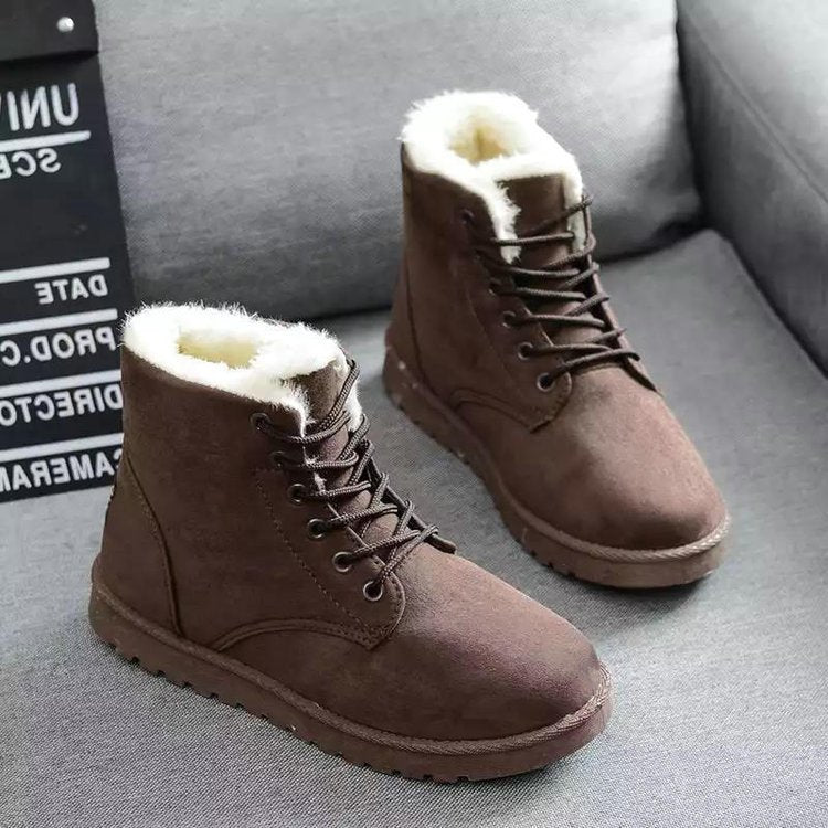 Women's Fur-Lined Winter Boots for Cold Weather