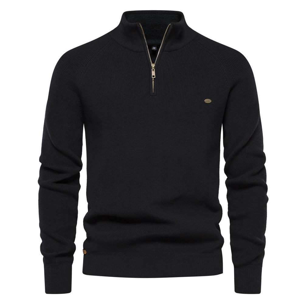 Men's Half-Zip Casual Sweater