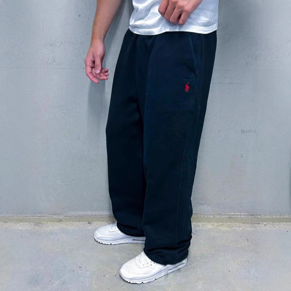 Men's Classic Fleece Jogging Pants with Pockets for Comfort-Metro Lane Plaza