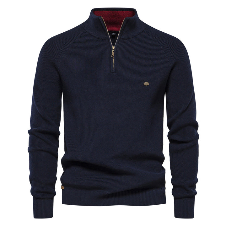 Men's Half-Zip Casual Sweater