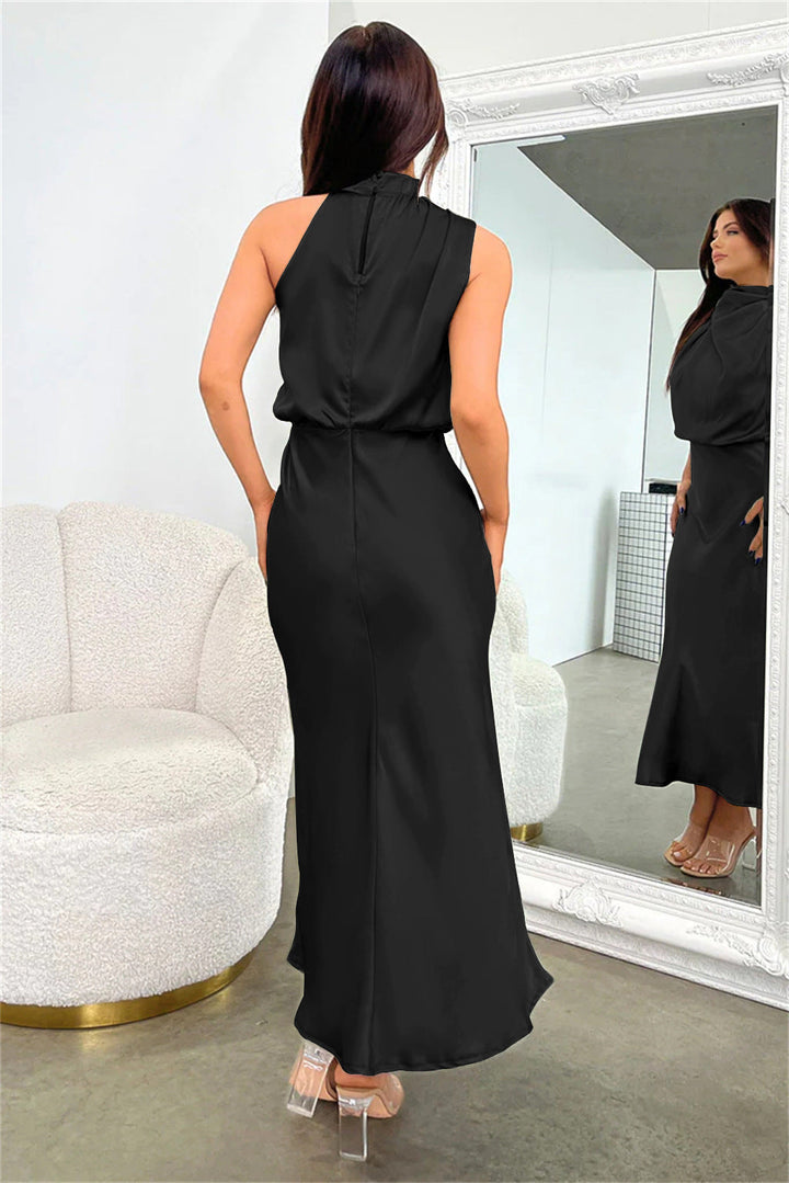 Diane | Women's Satin Maxi Dress-Metro Lane Plaza