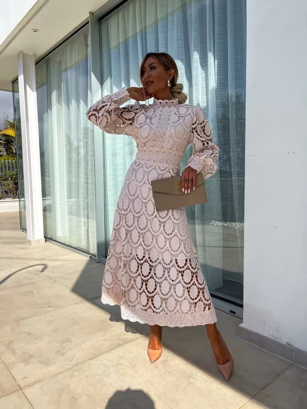 Women's Elegant Lace Bodycon Dress - Stylish Fit-Metro Lane Plaza