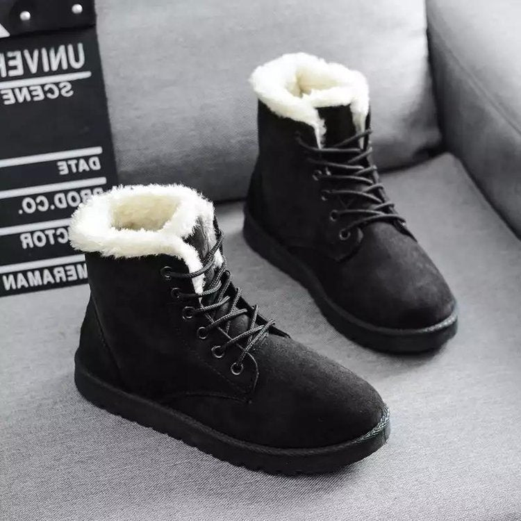 Women's Fur-Lined Winter Boots for Cold Weather