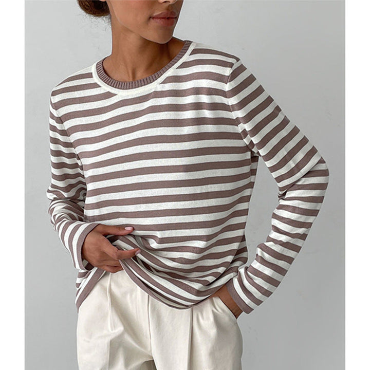 Siska | Women's Long Sleeve Top – Elegant and Breathable Design-Metro Lane Plaza