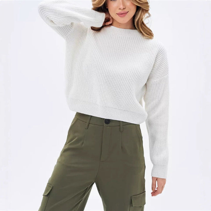 Suéter de punto extragrande para mujer