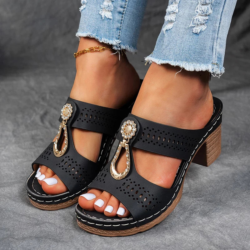 Elvara | Women's Stylish Comfortable Orthopedic Sandals-Metro Lane Plaza